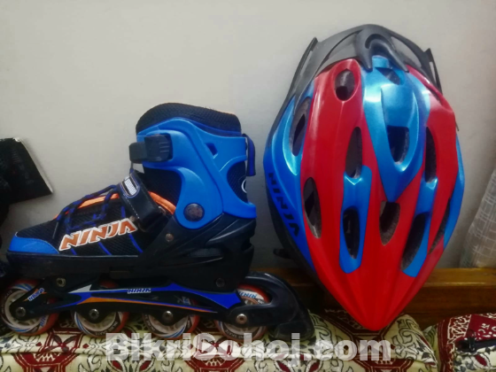 Ninja skating shoes Free(Helmet and protective gear set)